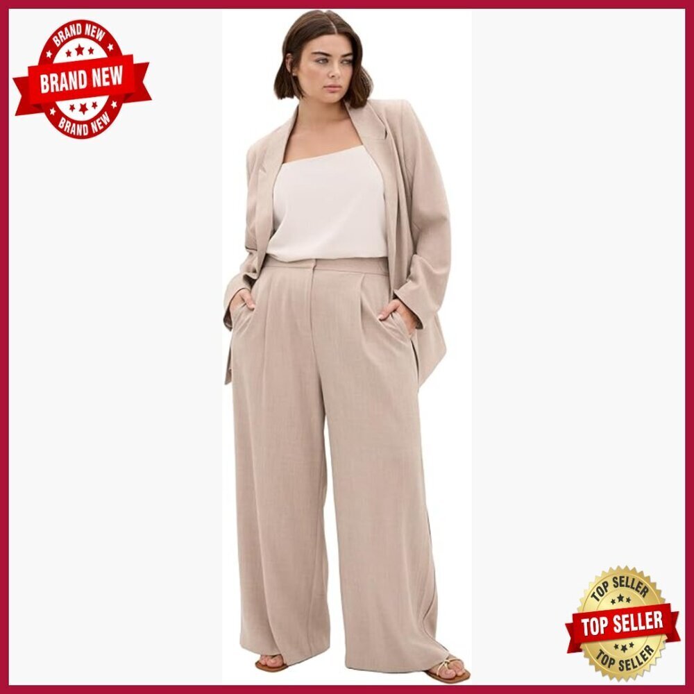 Plus Size Blazer Long Sleeve Tailored Business Casual Office Wear